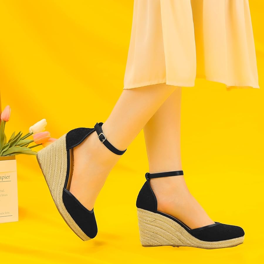 Amazon.com | Allegra K Women's Closed Toe Espadrille